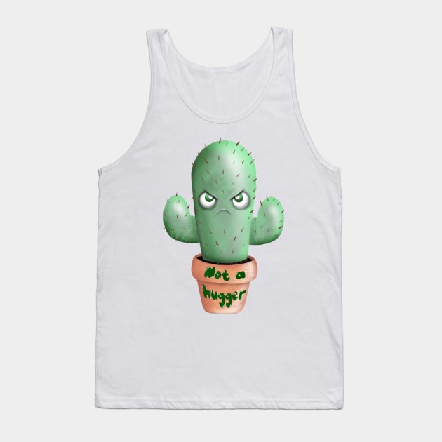 Not a hugger Tank Top by Manxcraft